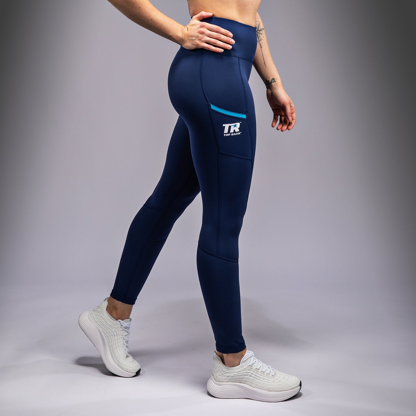 Venum x Top Rank Original 여성용 7/8 레깅스 – 네이비 블루