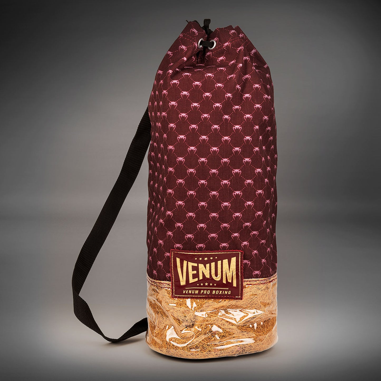 Venum Coco Monogram Pro 레이스업 복싱 글러브 – 가넷 레드