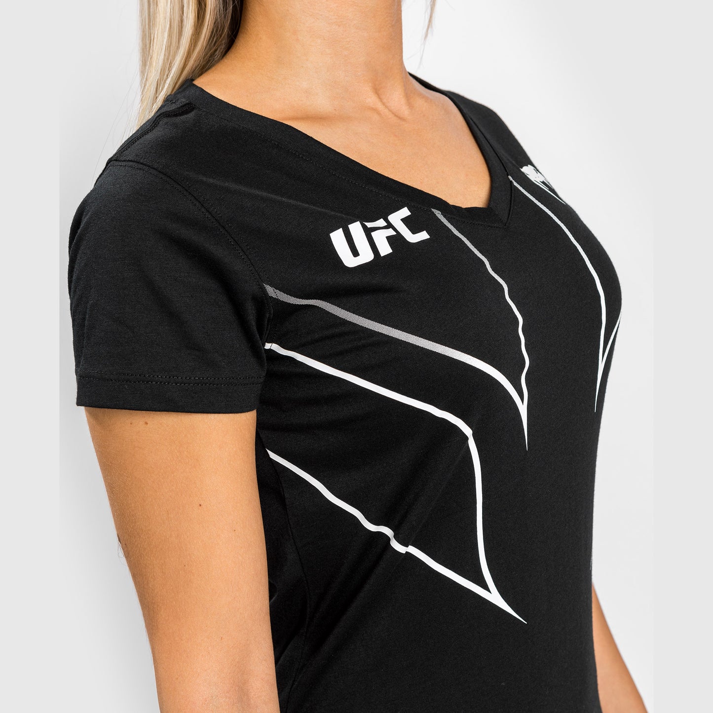 UFC Venum Fight Night 2.0 여성용 티셔츠 – 블랙