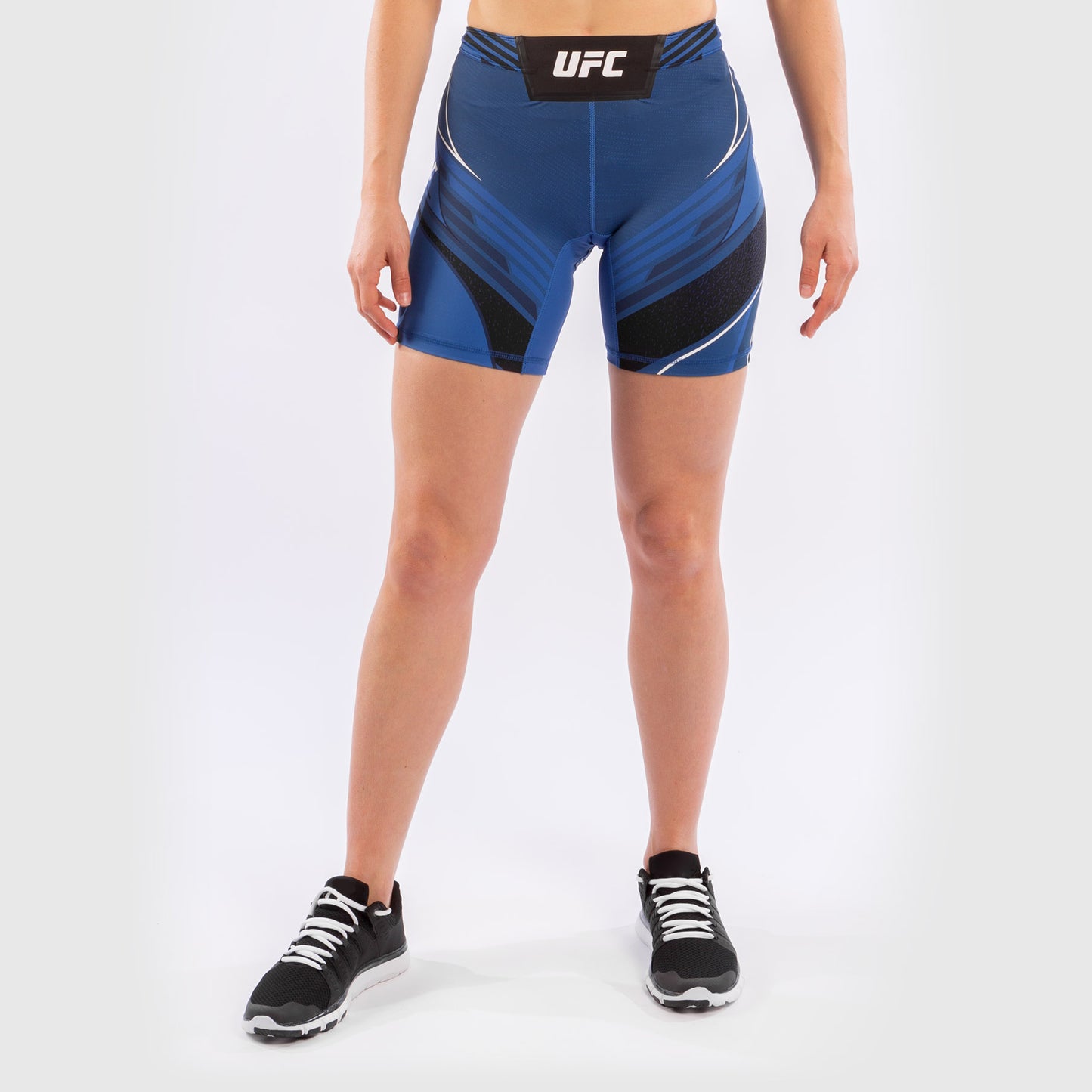 UFC Venum Authentic Fight Night 여성용 발리 투도 쇼츠 – 롱 핏 – 블루