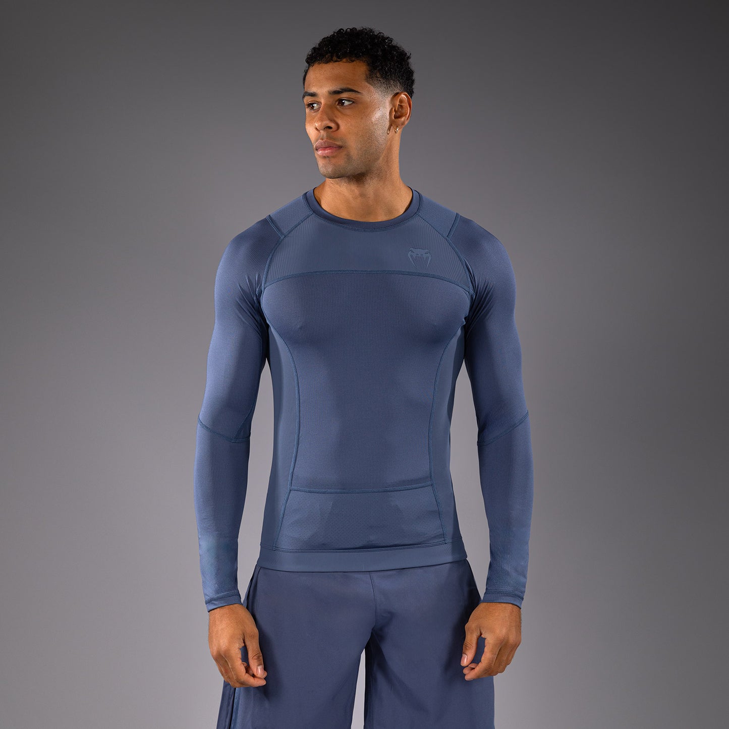 Venum G-Fit Air 남성용 긴팔 래쉬가드 – 포기 블루