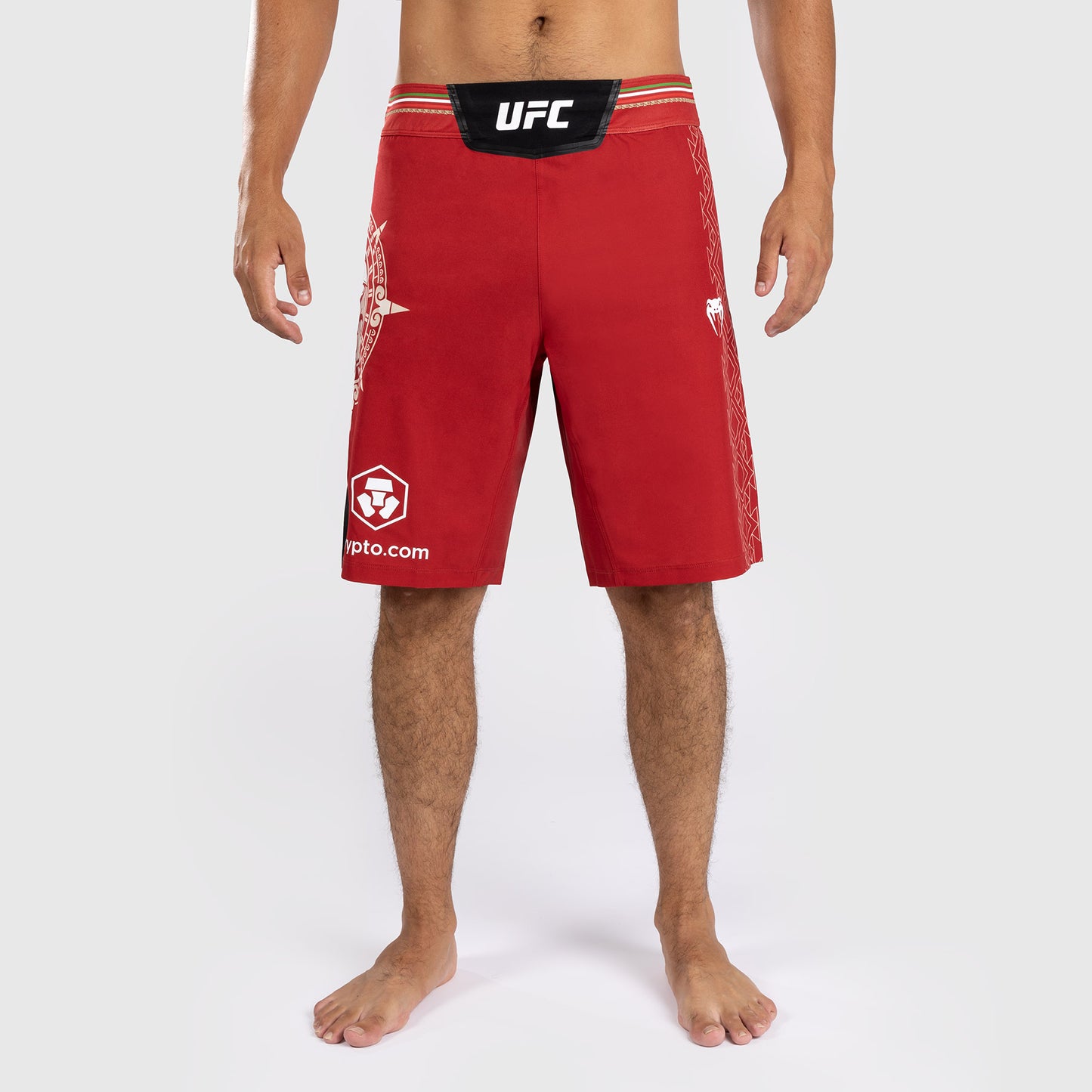 Noche UFC By Venum Authentic 남성용 파이트 쇼츠 – 롱 핏 – 레드