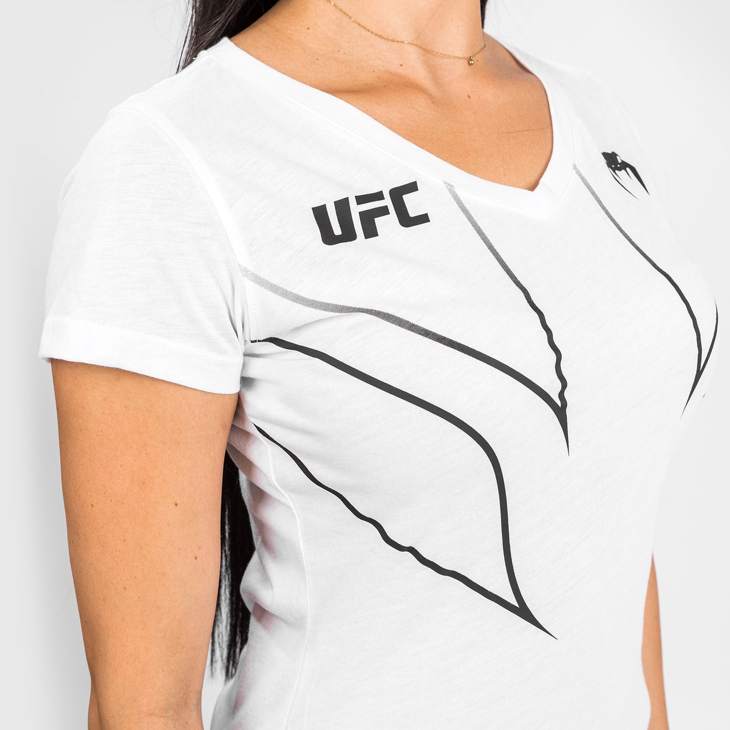 UFC Venum Fight Night 2.0 여성용 티셔츠 – 화이트