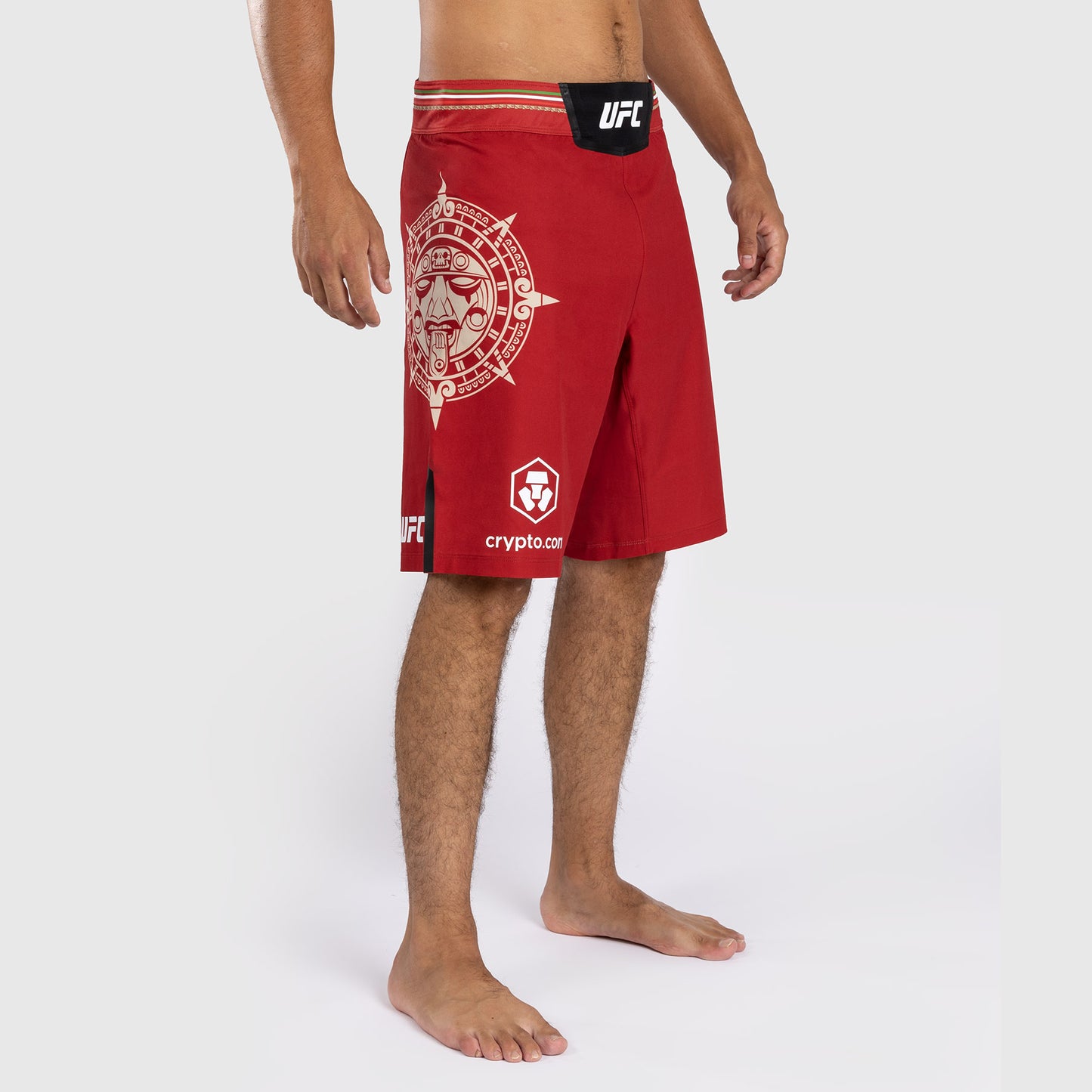Noche UFC By Venum Authentic 남성용 파이트 쇼츠 – 롱 핏 – 레드