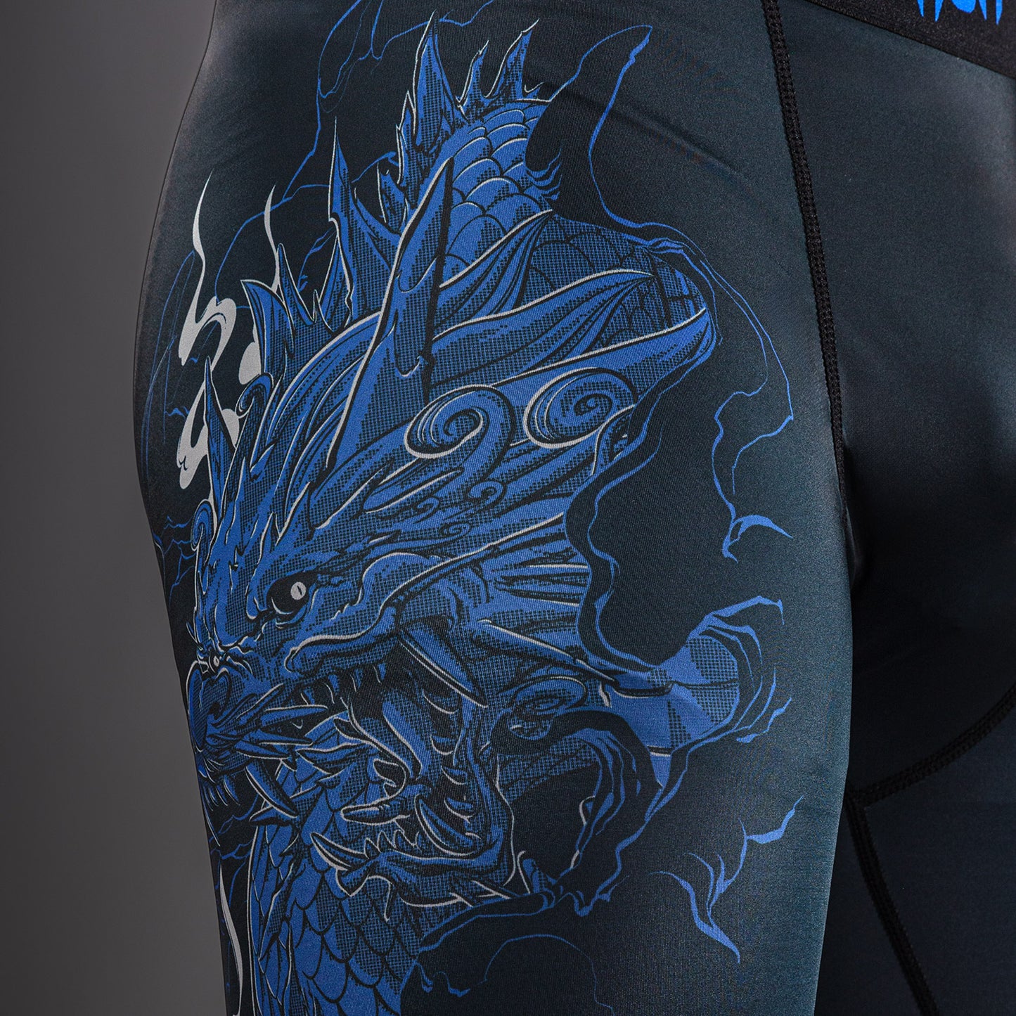 Venum Thunder Dragon 스패츠 – 블랙/로열 블루