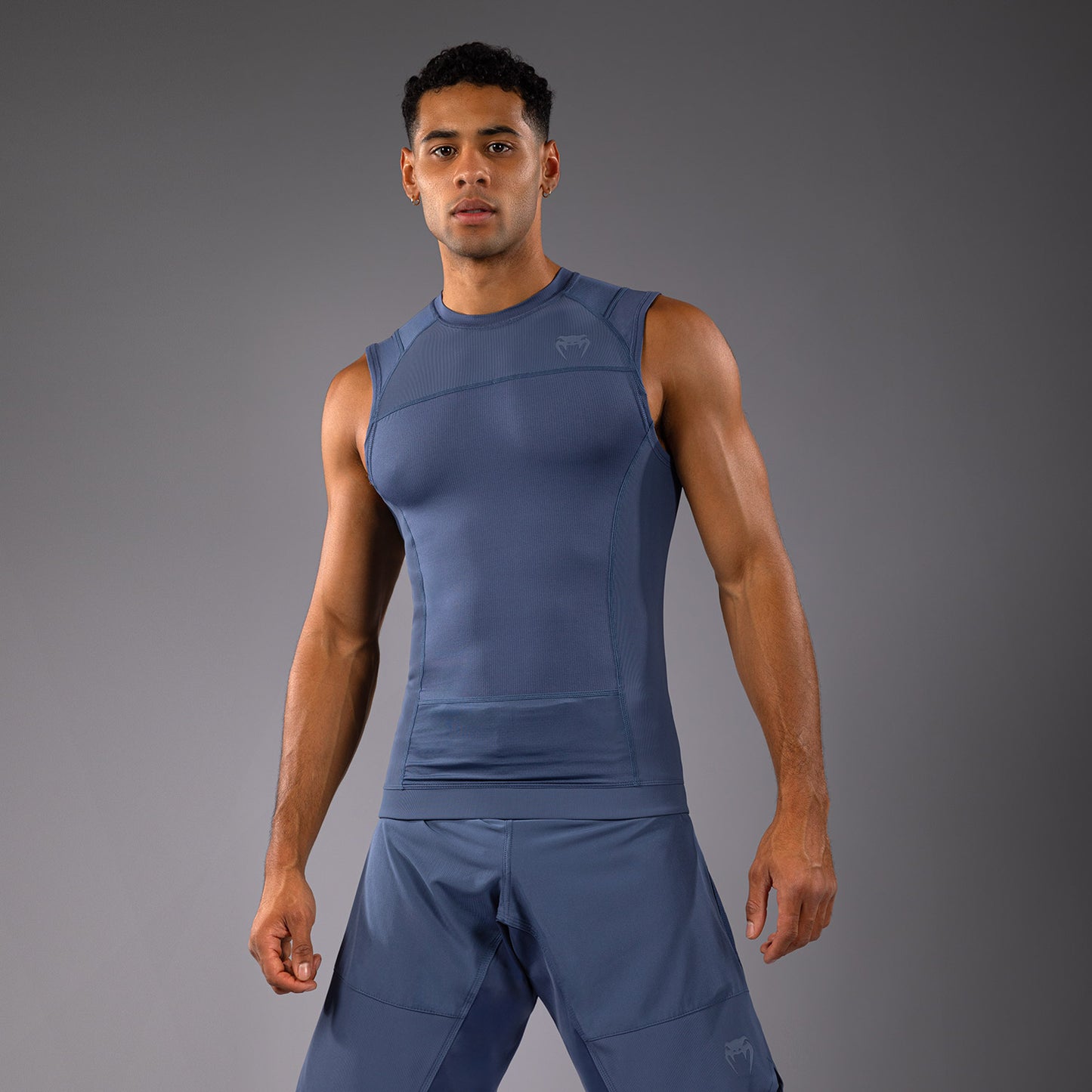 Venum G-Fit Air 남성용 민소매 래쉬가드 – 포기 블루