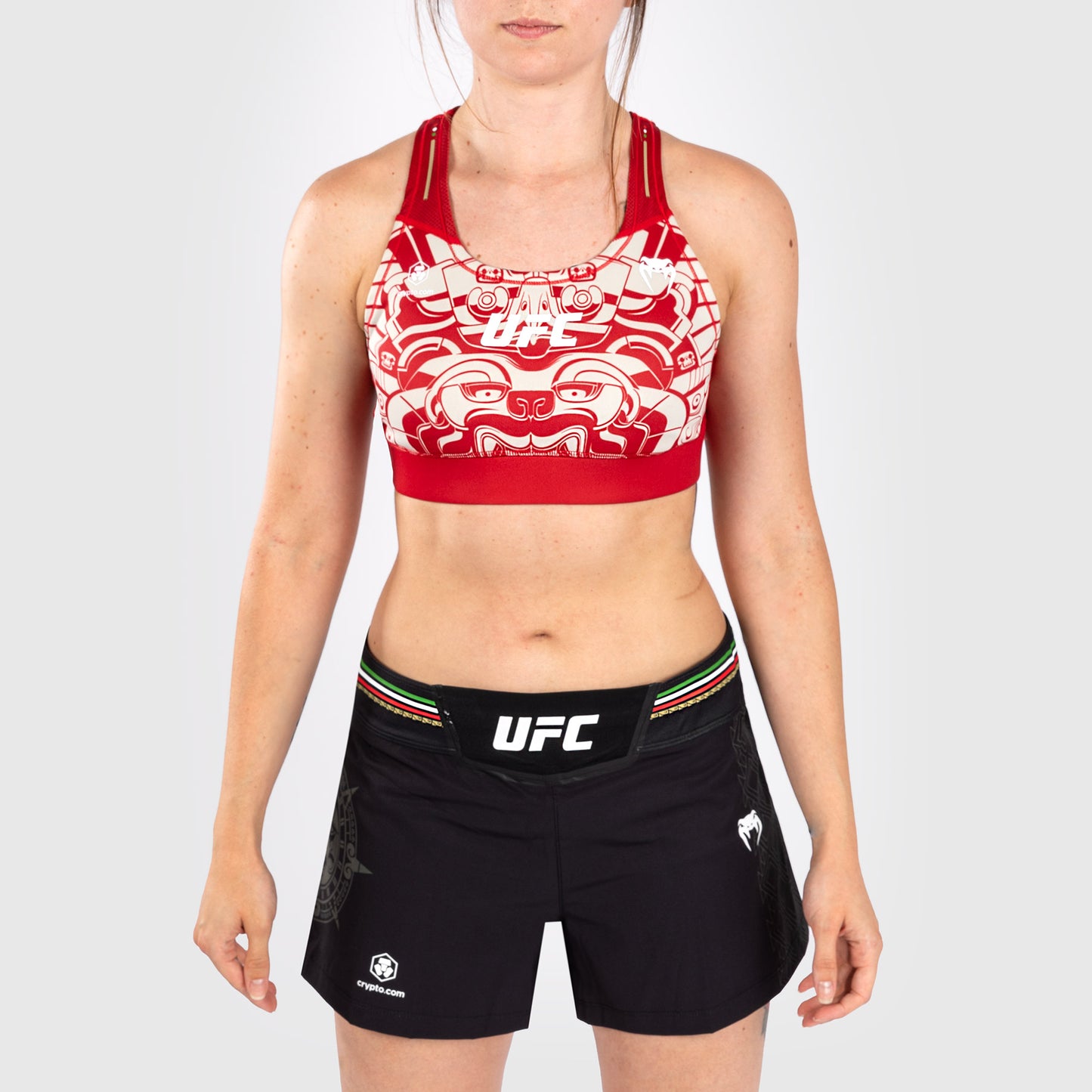 Noche UFC by Venum 여성용 스포츠 브라 – 레드