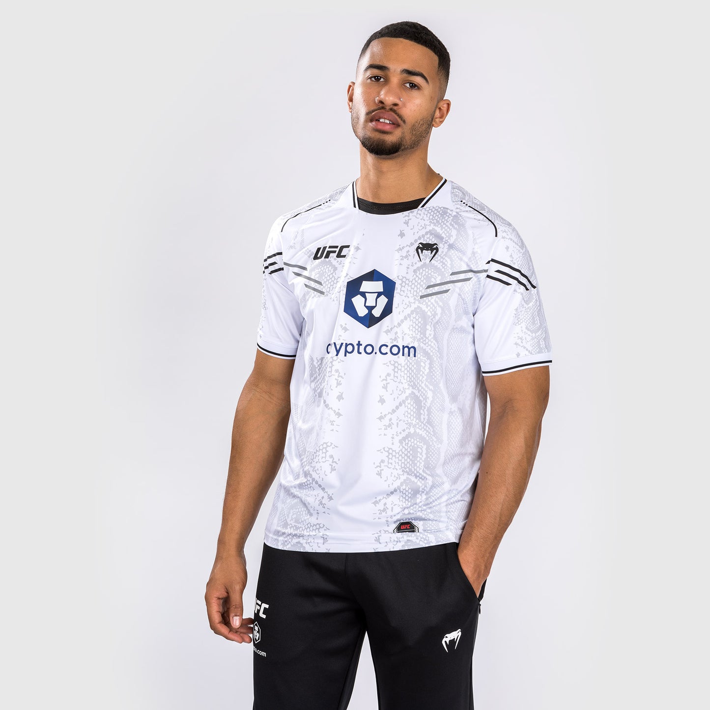 UFC Adrenaline by Venum Authentic Fight Night 남성용 워크아웃 저지 – 화이트