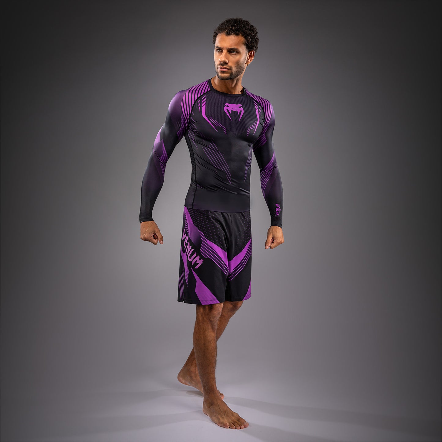 NO-GI 6.0 긴팔 래쉬가드 – 블랙/퍼플