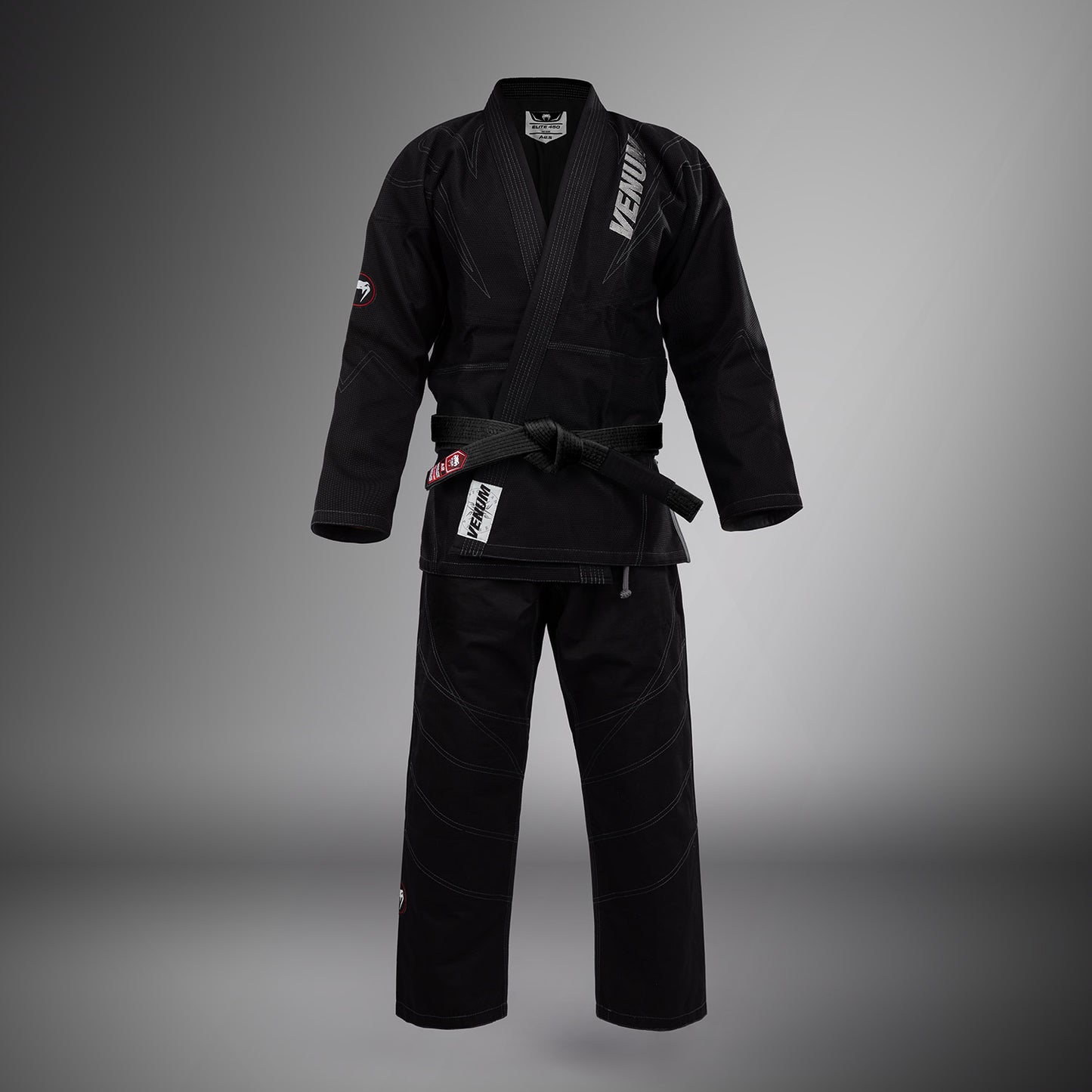 Venum Elite 5.0 브라질리언 주짓수 도복 (450 gsm) – 블랙
