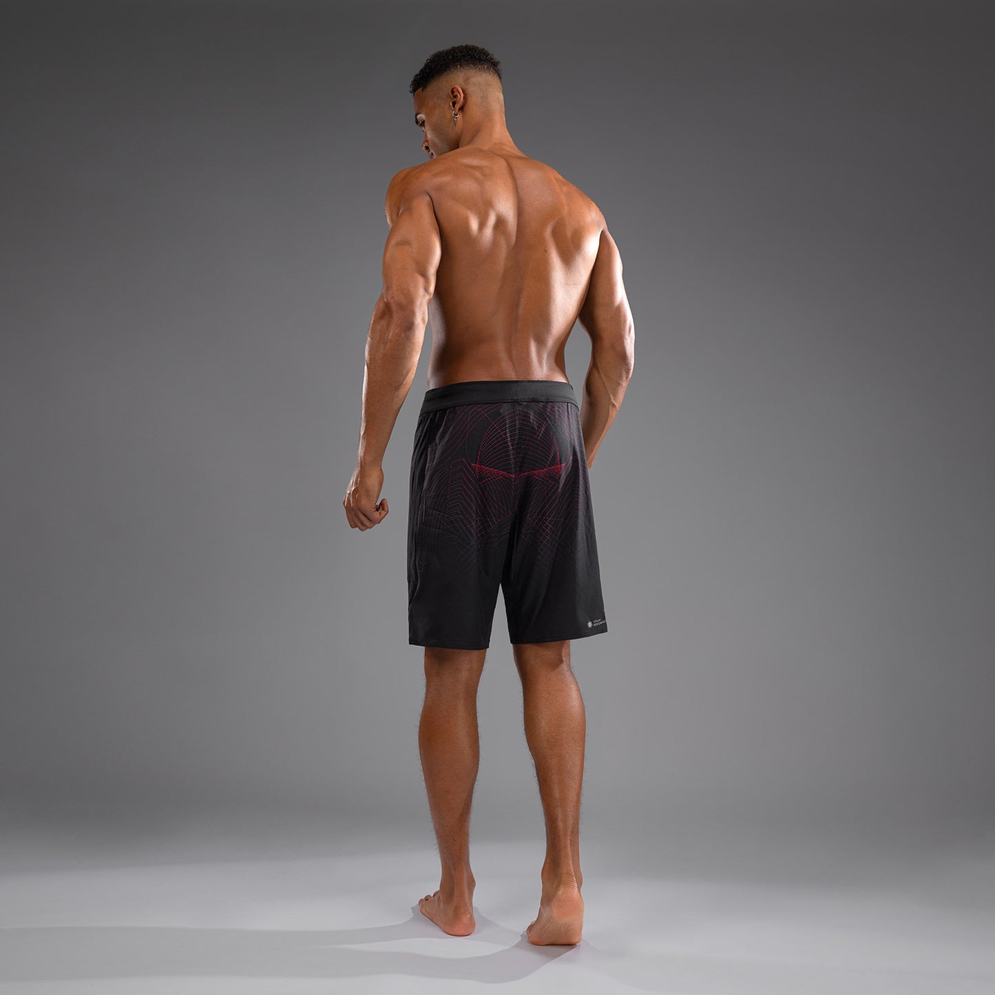 Venum G-Fit Air 남성용 파이트 쇼츠 – 딥 블랙/파이어 레드