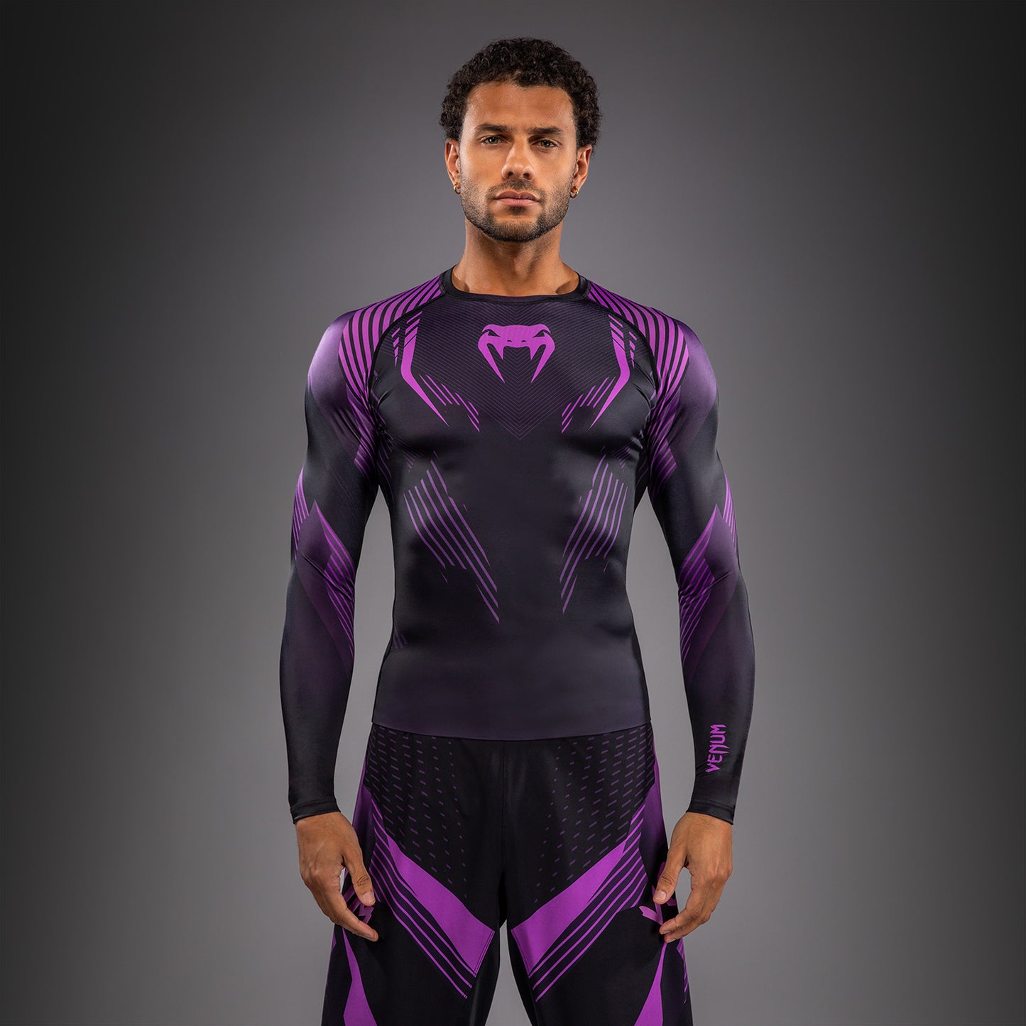 NO-GI 6.0 긴팔 래쉬가드 – 블랙/퍼플