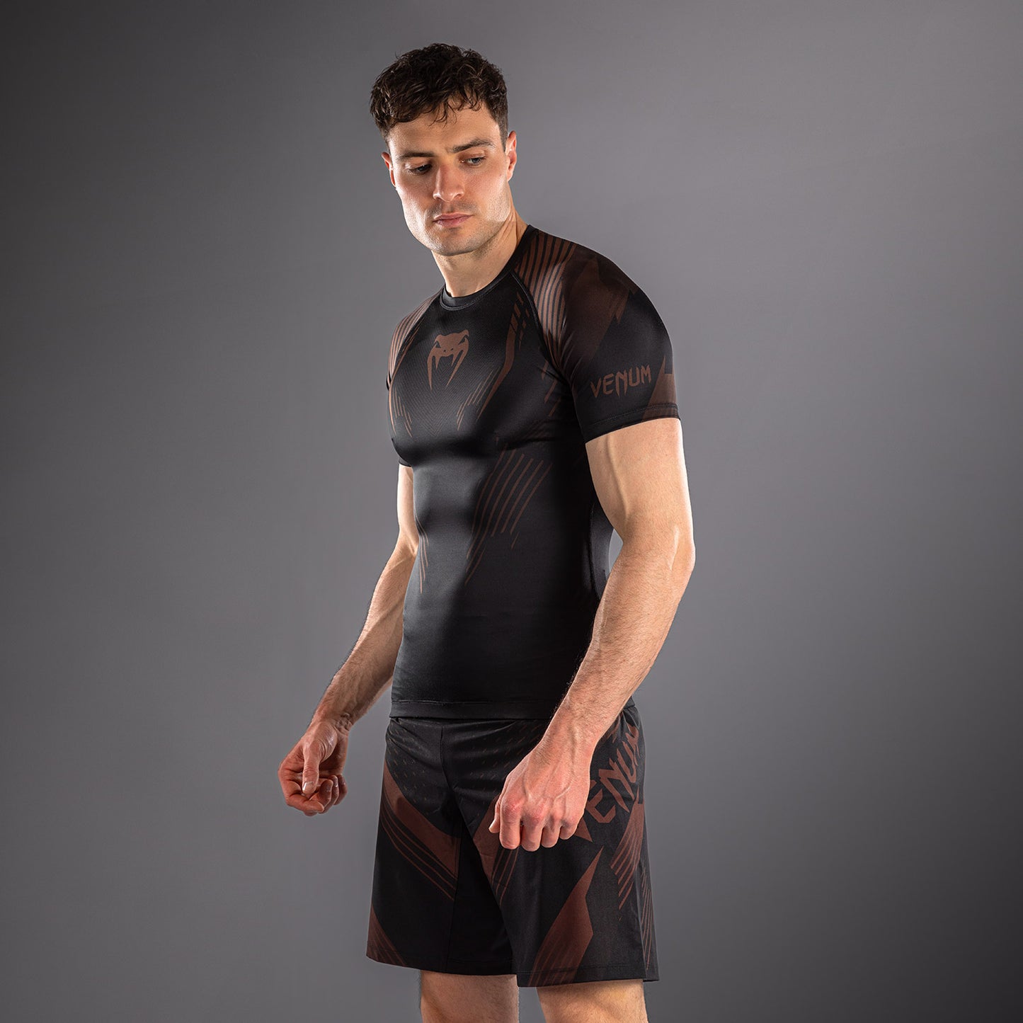 NO-GI 6.0 반팔 래쉬가드 블랙/브라운