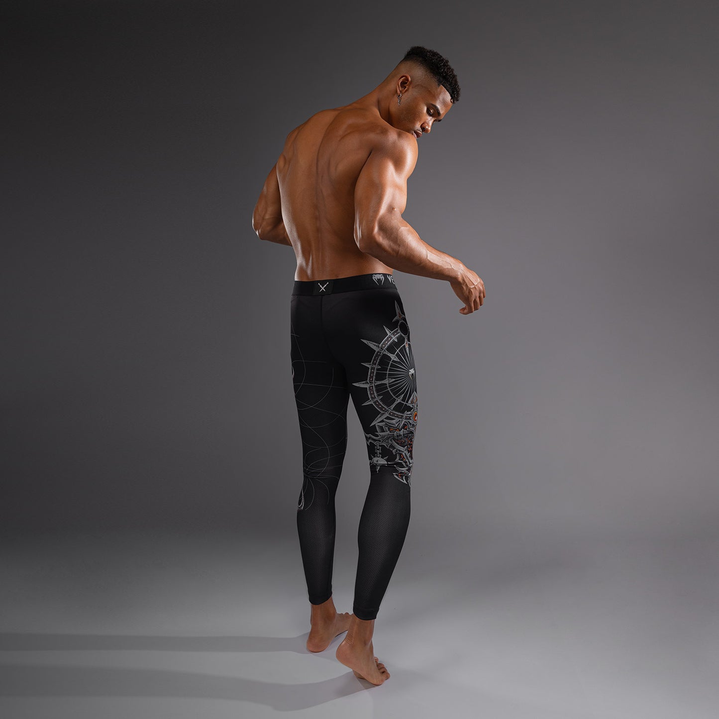 Venum Gladiator 5.0 남성용 스패츠 – 블랙/실버