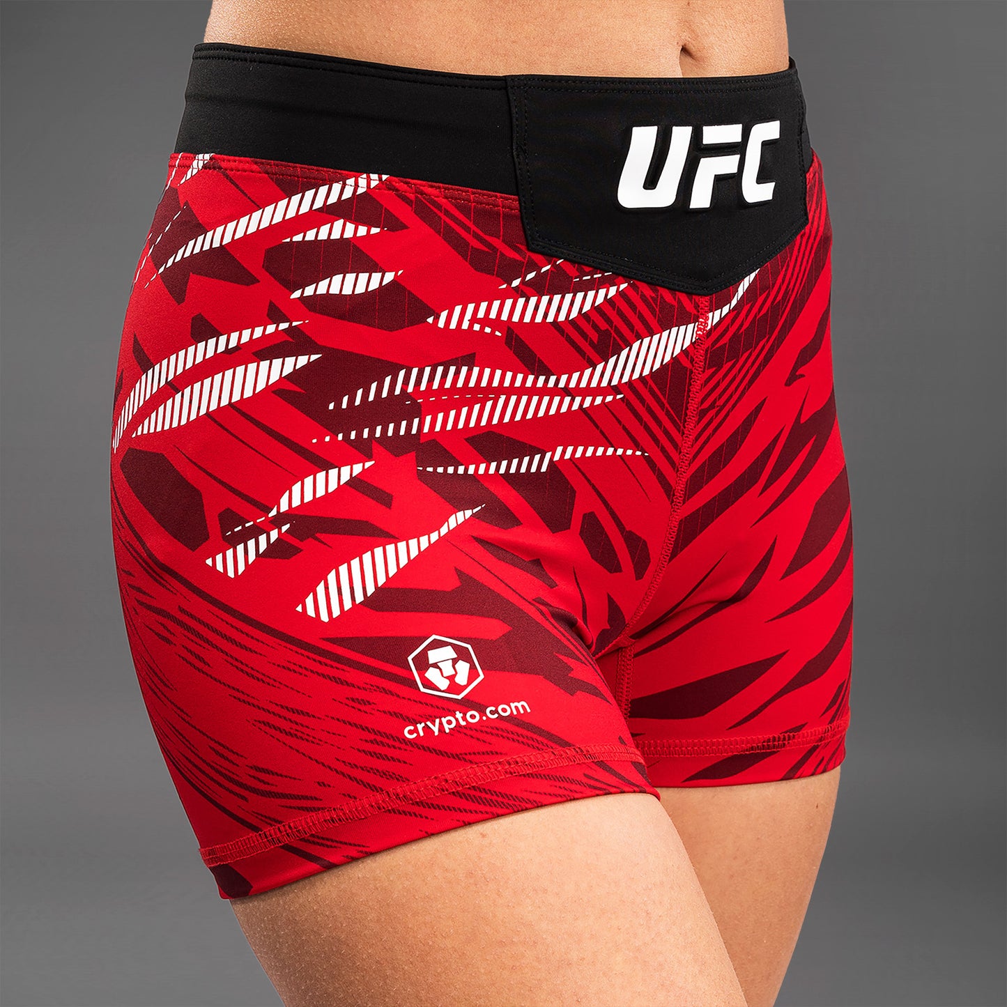 UFC Fusion by Venum 여성용 발리 투도 쇼츠 – 숏 핏 – 레드