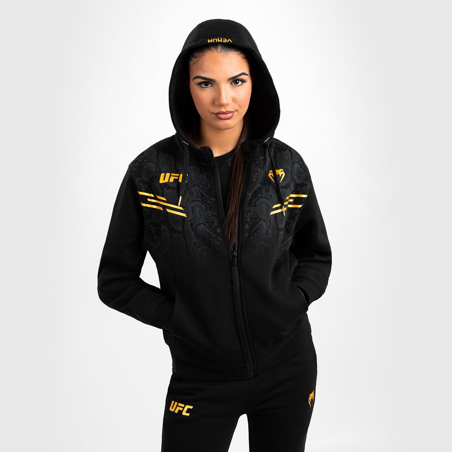 UFC Adrenaline by Venum Replica 여성용 집업 후디 – 챔피언