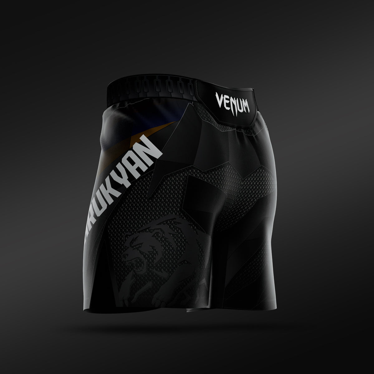 UFC Adrenaline Unrivaled by Venum 남성 파이트 쇼츠 숏 핏 아르만 차루키안 - 블랙