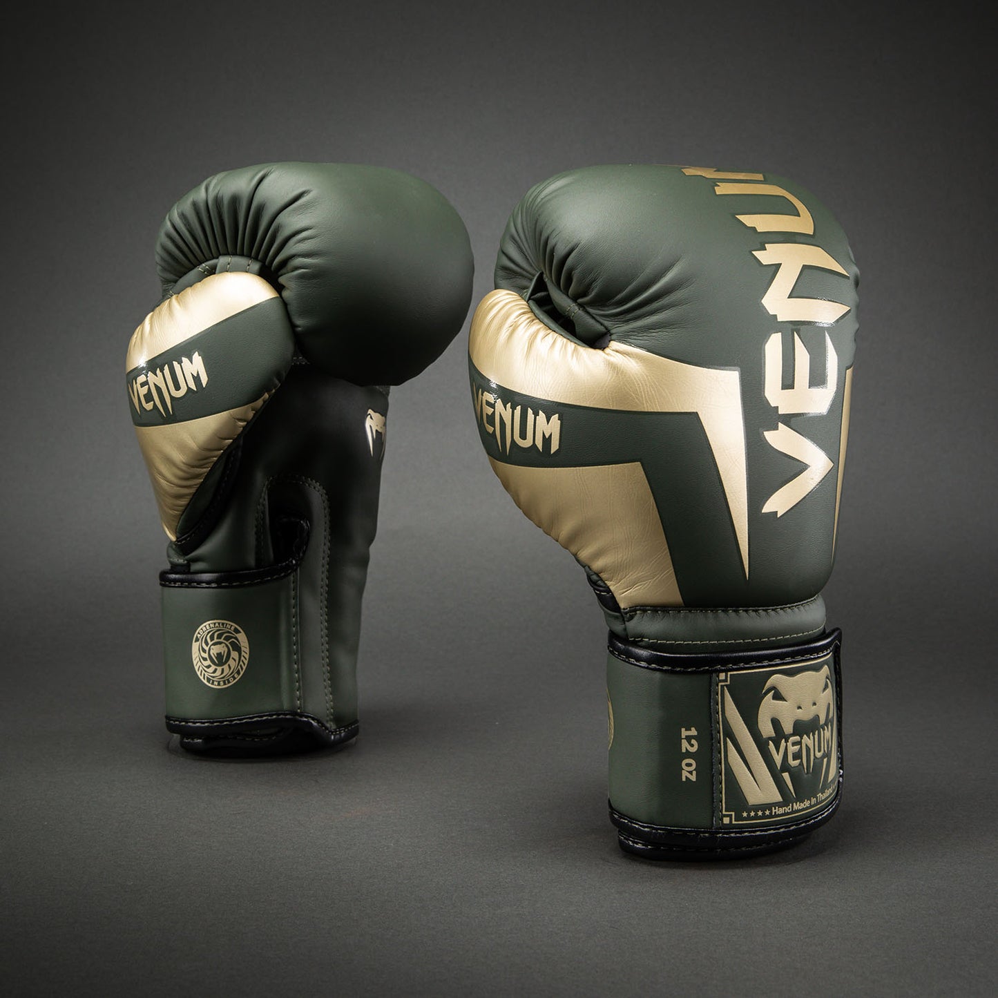 Venum Elite 복싱 글러브 – 카키
