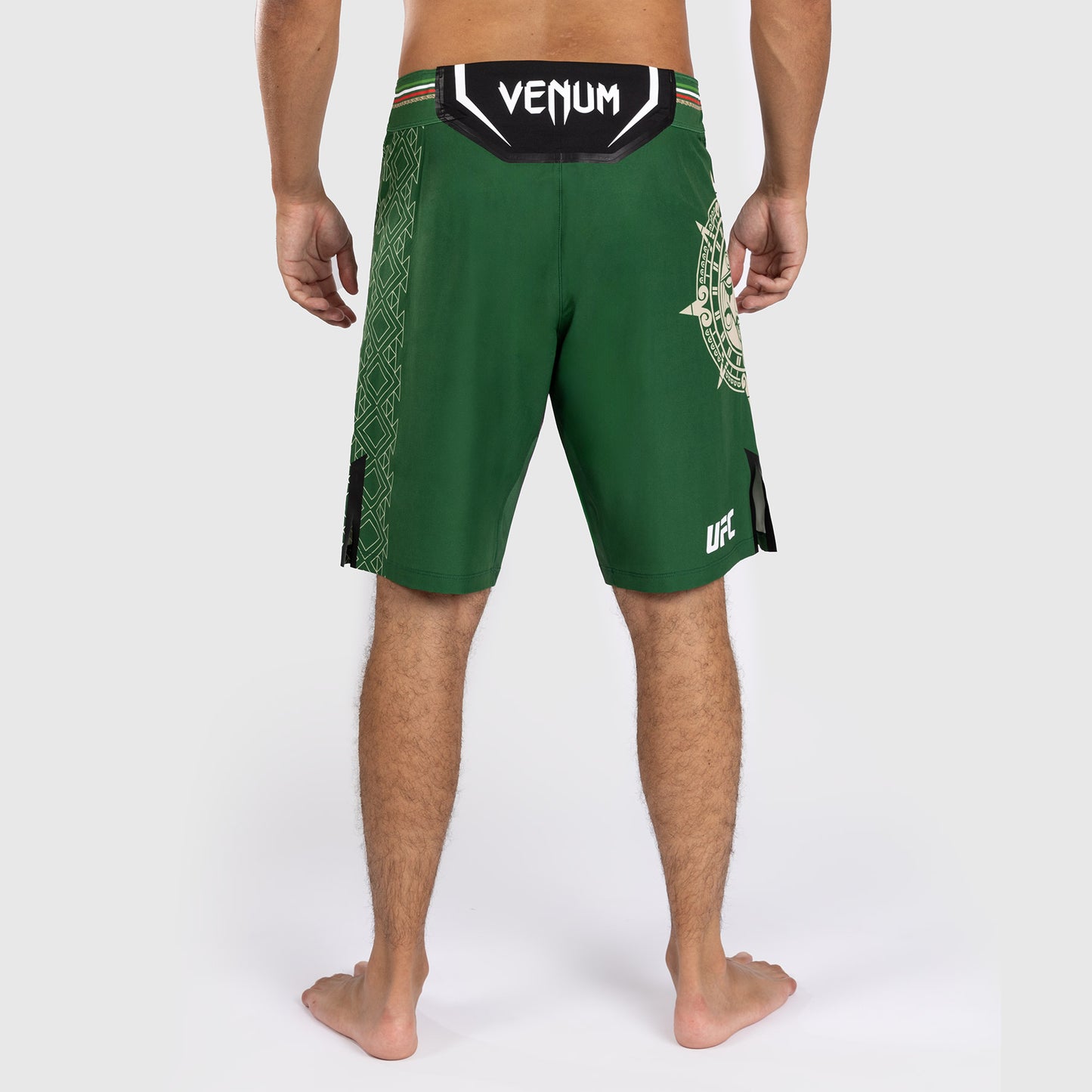Noche UFC By Venum Authentic Fight Night 남성용 파이트 쇼츠 – 롱 핏 – 그린
