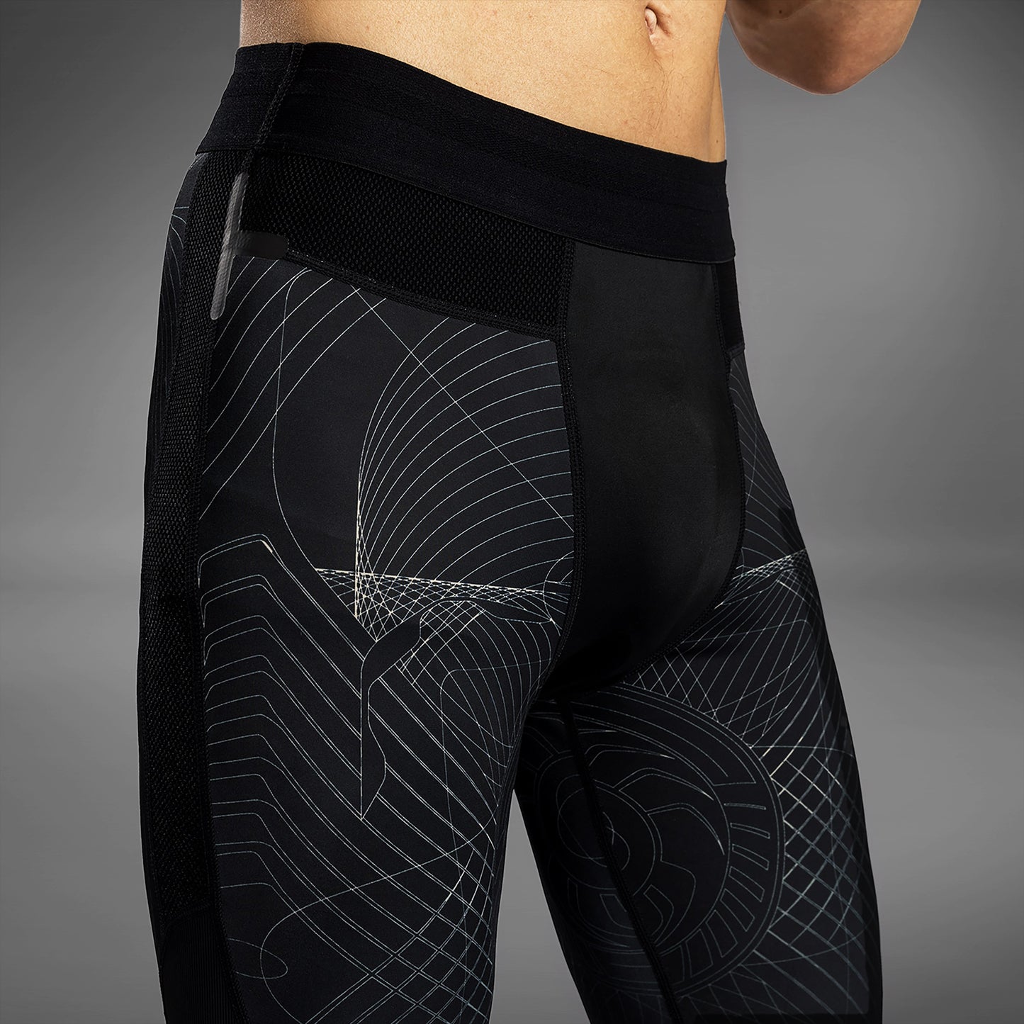 Venum G-Fit Air 남성용 스패츠 – 딥 블랙/데저트 샌드