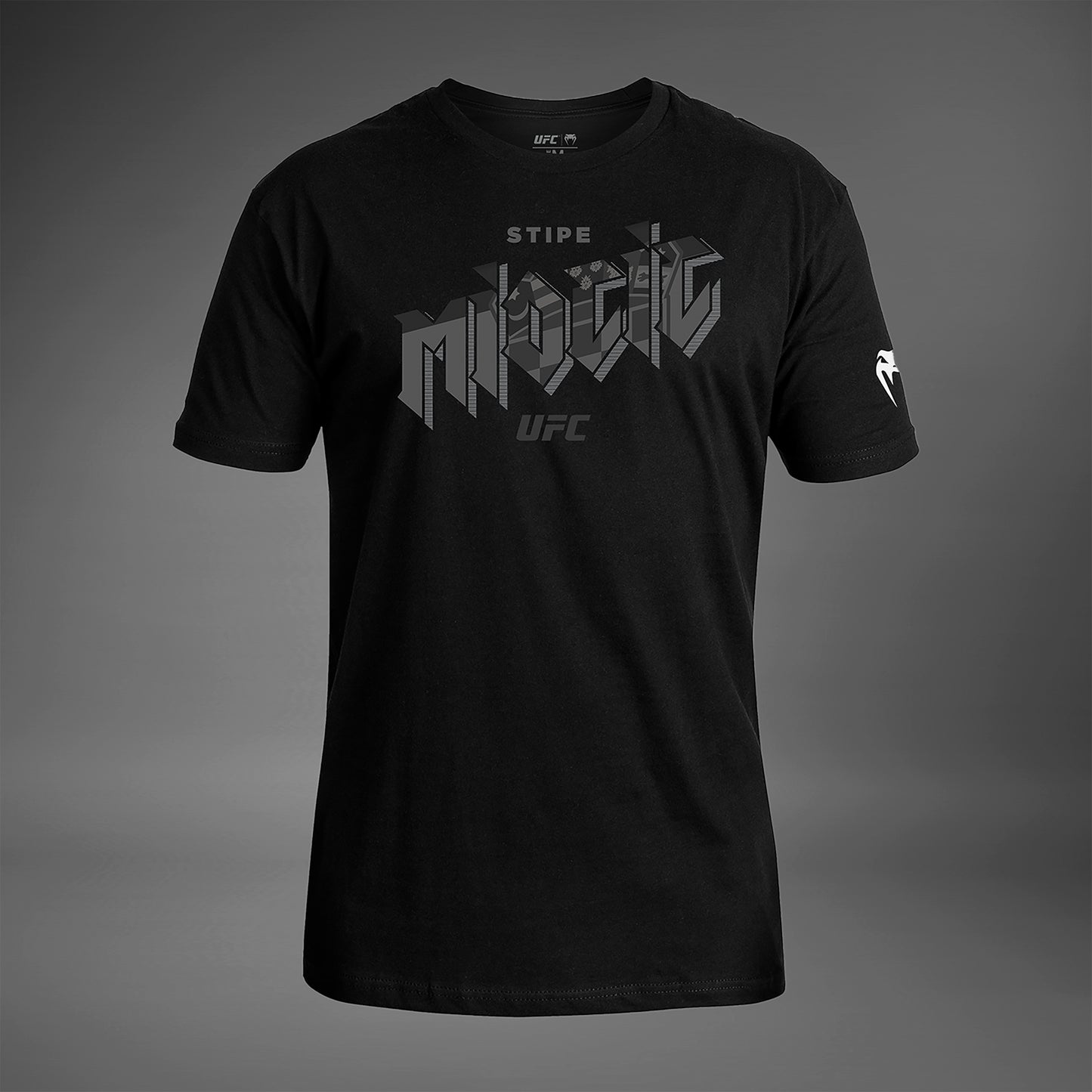 남성용 UFC Unrivaled by Venum 블랙 Stipe Miocic 티셔츠