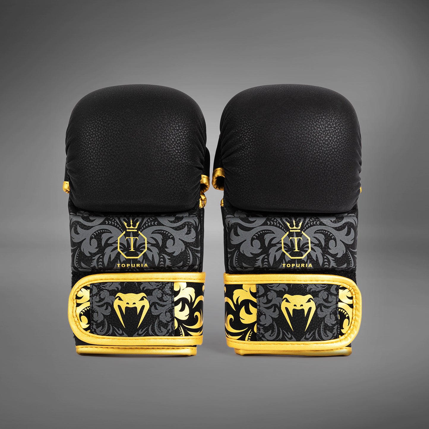 Venum x Topuria Unmatched Edition MMA 스파링 글러브 – 블랙/골드