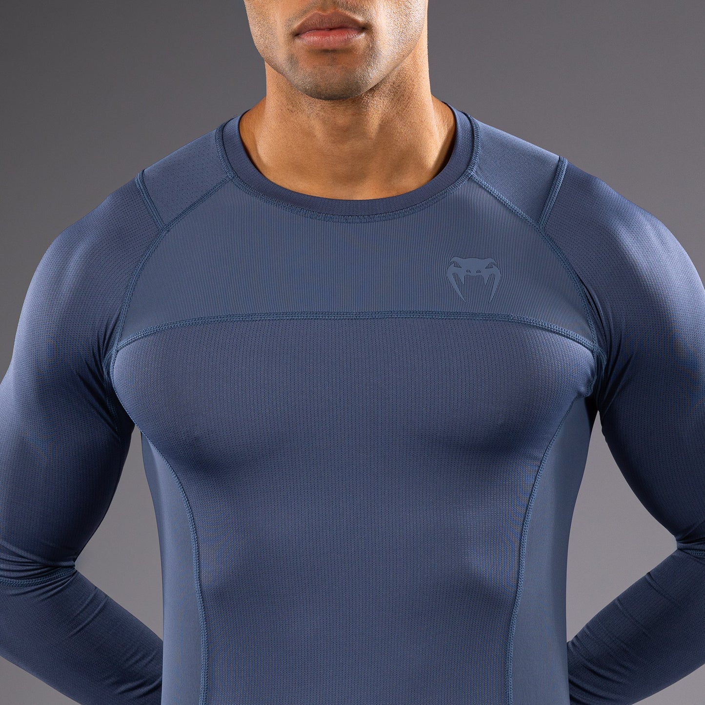 Venum G-Fit Air 남성용 긴팔 래쉬가드 – 포기 블루