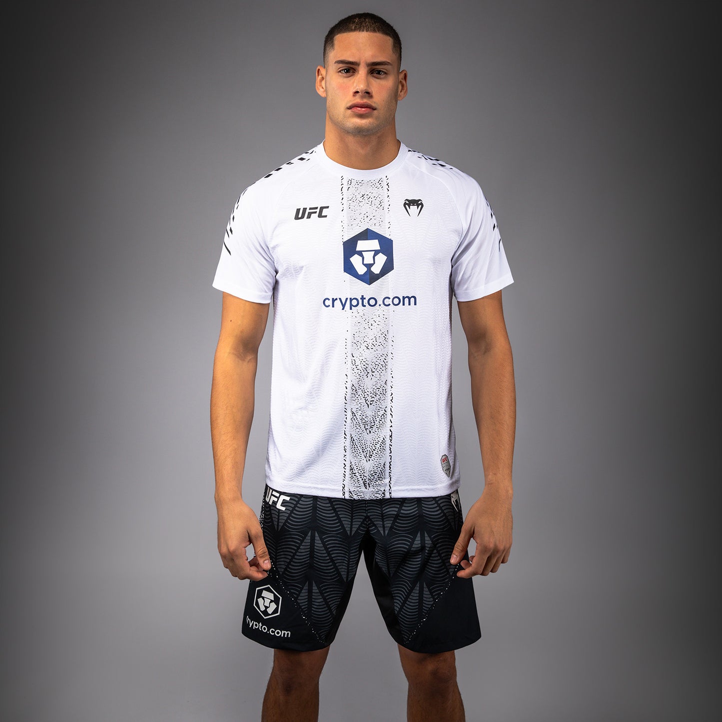 Men's UFC Zenith by Venum White Authentic Fight Night Walkout Jersey Personalized