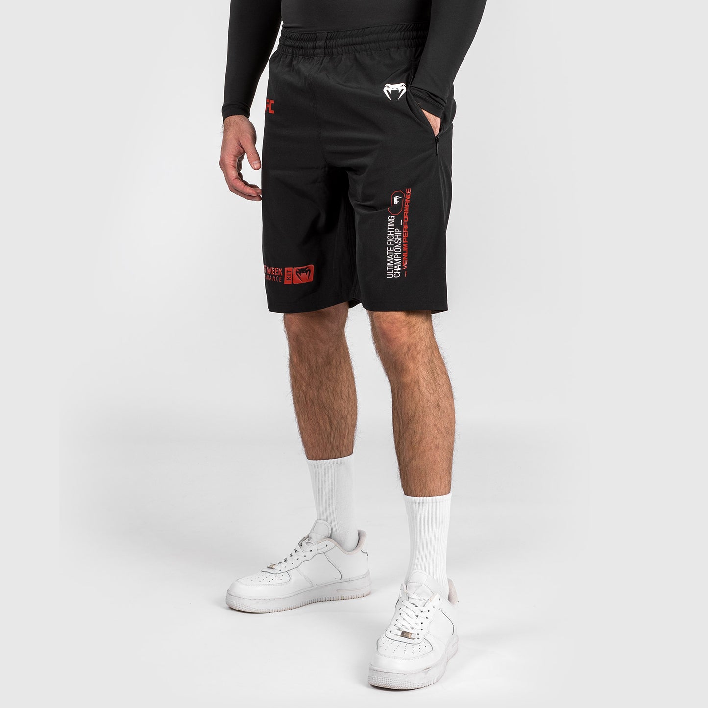UFC Adrenaline by Venum Fight Week 남성용 퍼포먼스 쇼츠 – 블랙