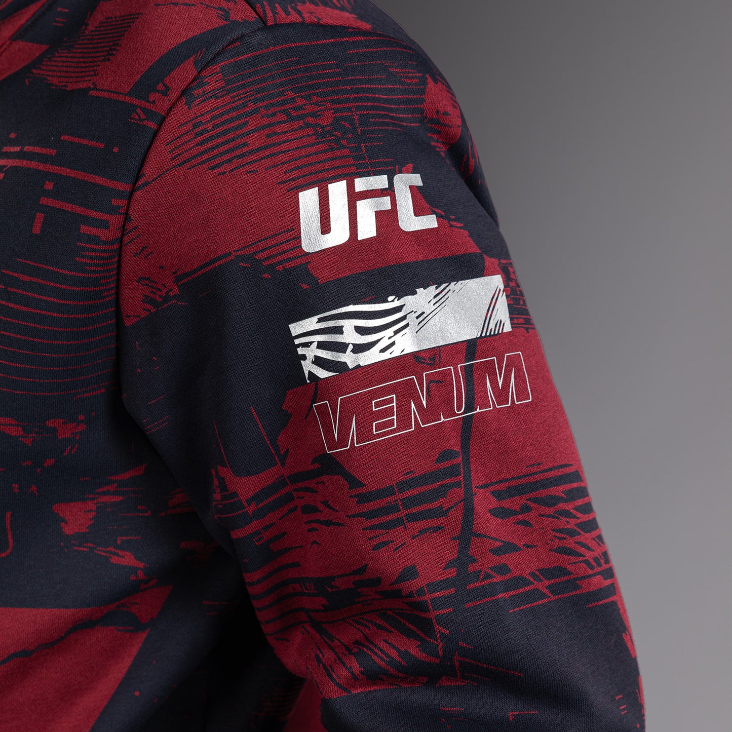 남성용 UFC Zenith by Venum 네이비 블루 오센틱 파이트 위크 풀오버 후디