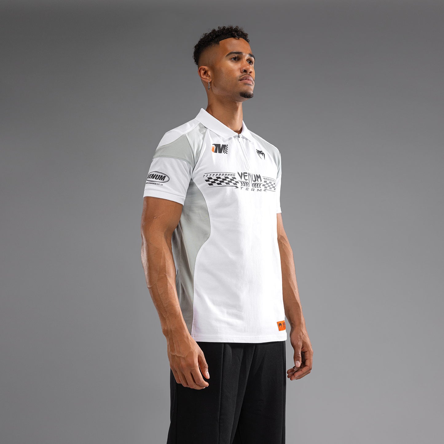 Venum Motorsport 코튼 폴로 – 스노우 화이트