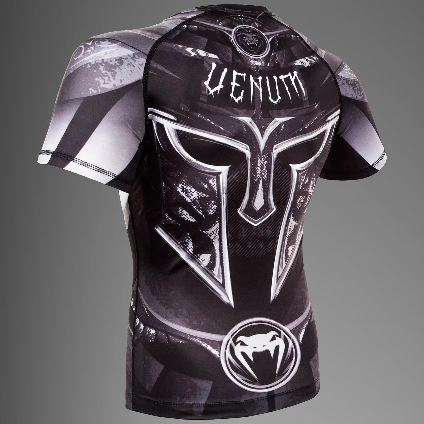 Venum Gladiator 3.0 래쉬가드 – 블랙/화이트 – 반팔