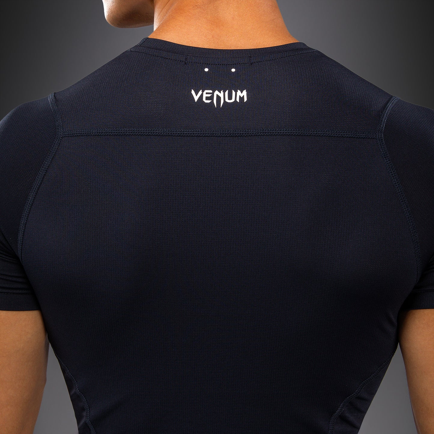 Venum G-Core 반팔 래쉬가드 네이비 블루/화이트