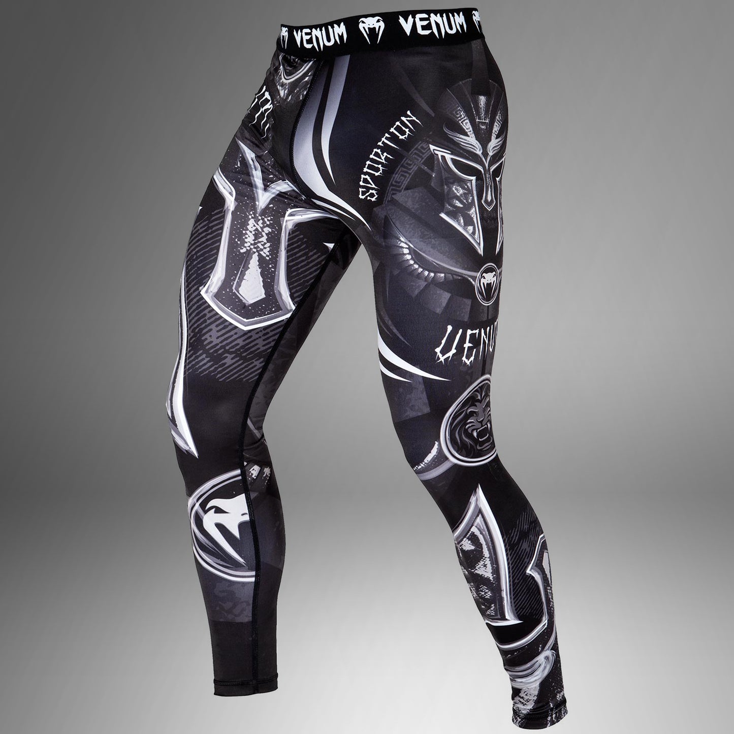 Venum Gladiator 3.0 컴프레션 팬츠 – 블랙/화이트