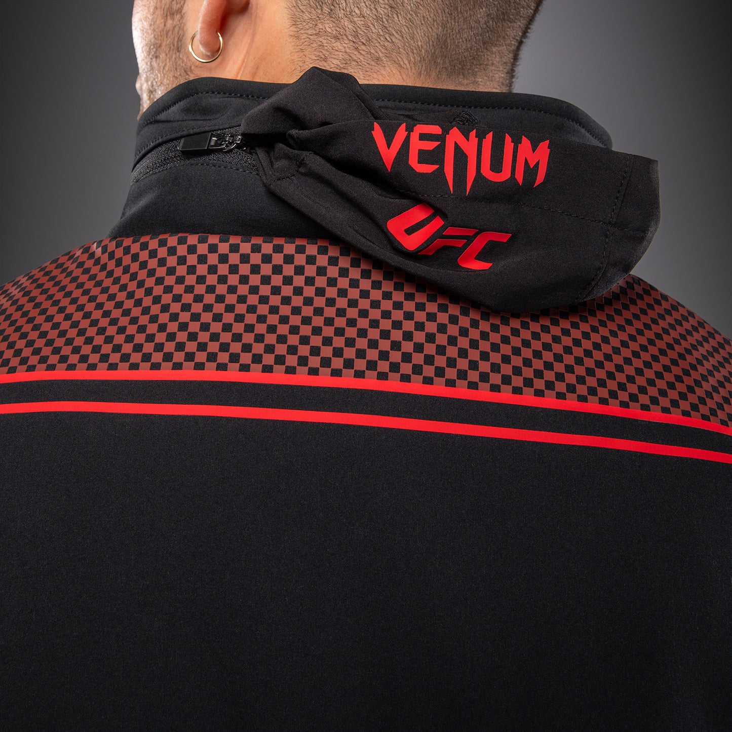 Venum UFC Unity by Venum Authentic Fight Week 남성 집업 후디 - 블랙