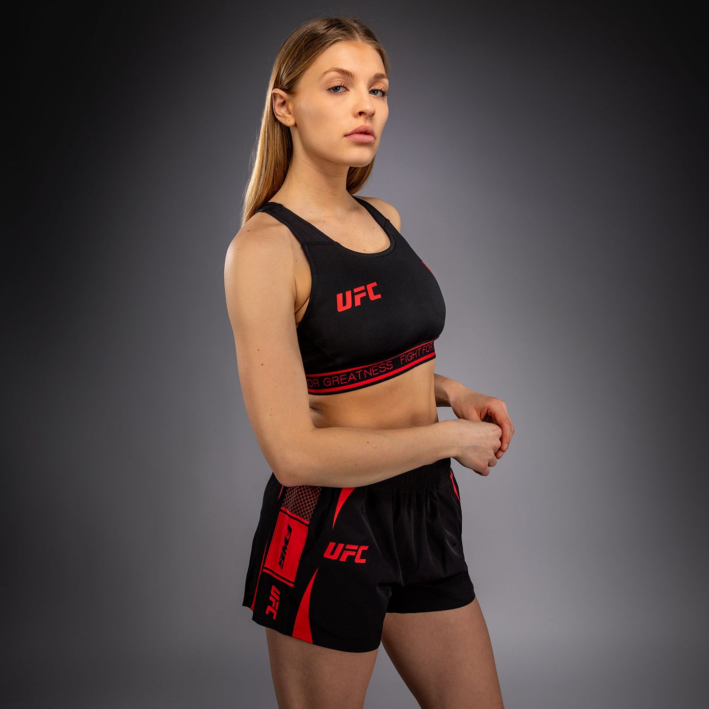 Venum UFC Unity by Venum Authentic Fight Week 여성 스포츠 브라 - 블랙