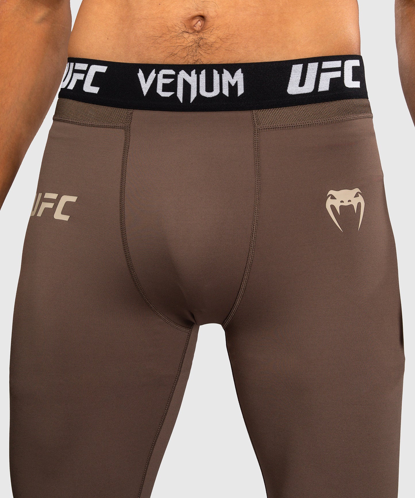 Venum UFC Unity by Venum Authentic Fight Week 남성 기능성 컴프레션 타이츠 - 브라운