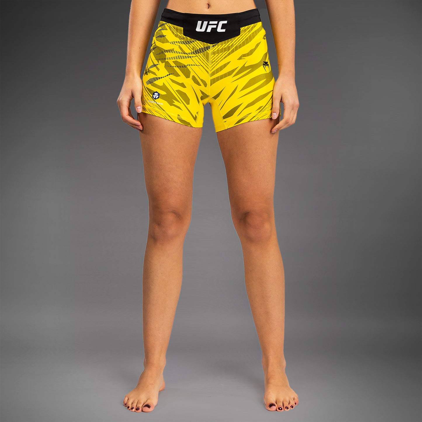 UFC Fusion by Venum 여성용 발리 투도 쇼츠 – 숏 핏 – 옐로우