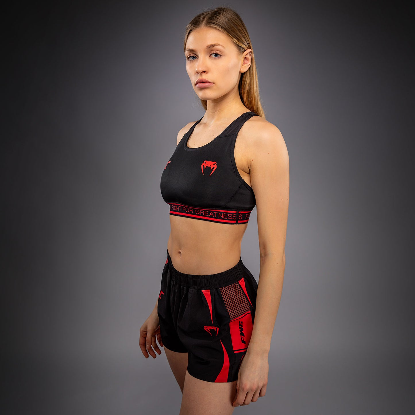 Venum UFC Unity by Venum Authentic Fight Week 여성 스포츠 브라 - 블랙