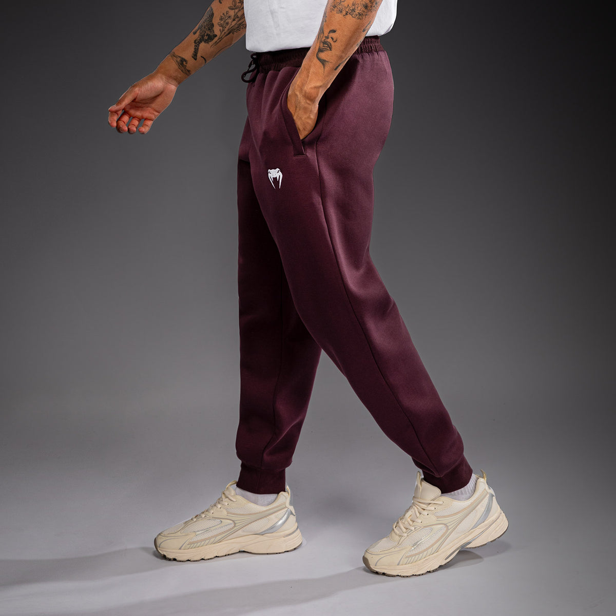Venum Attack Fleece & Weave 조거 팬츠 - 버건디