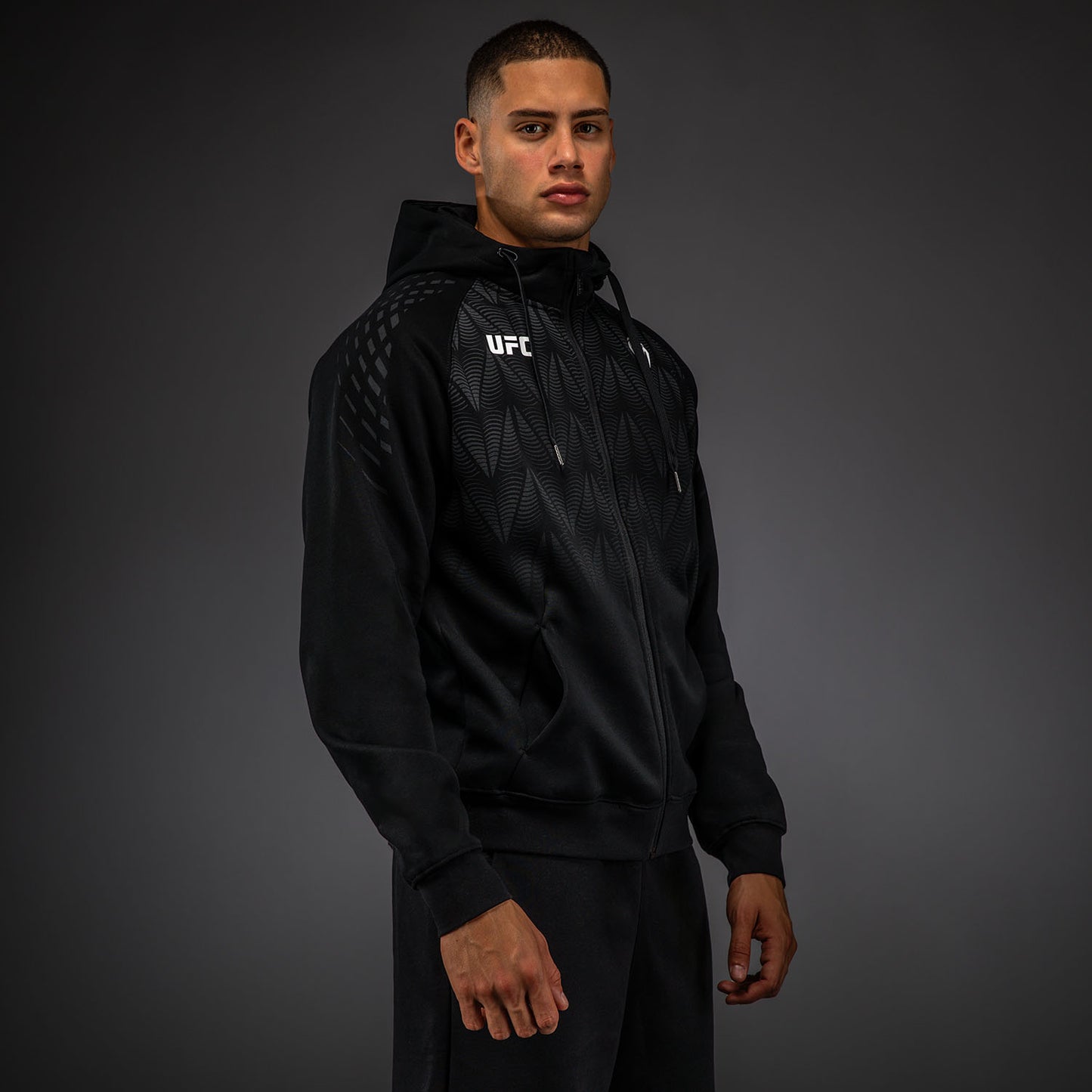 Men’s UFC Zenith by Venum 레플리카 블랙 집업 후디