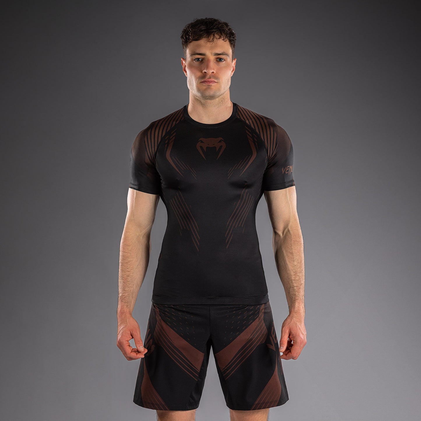 NO-GI 6.0 반팔 래쉬가드 블랙/브라운