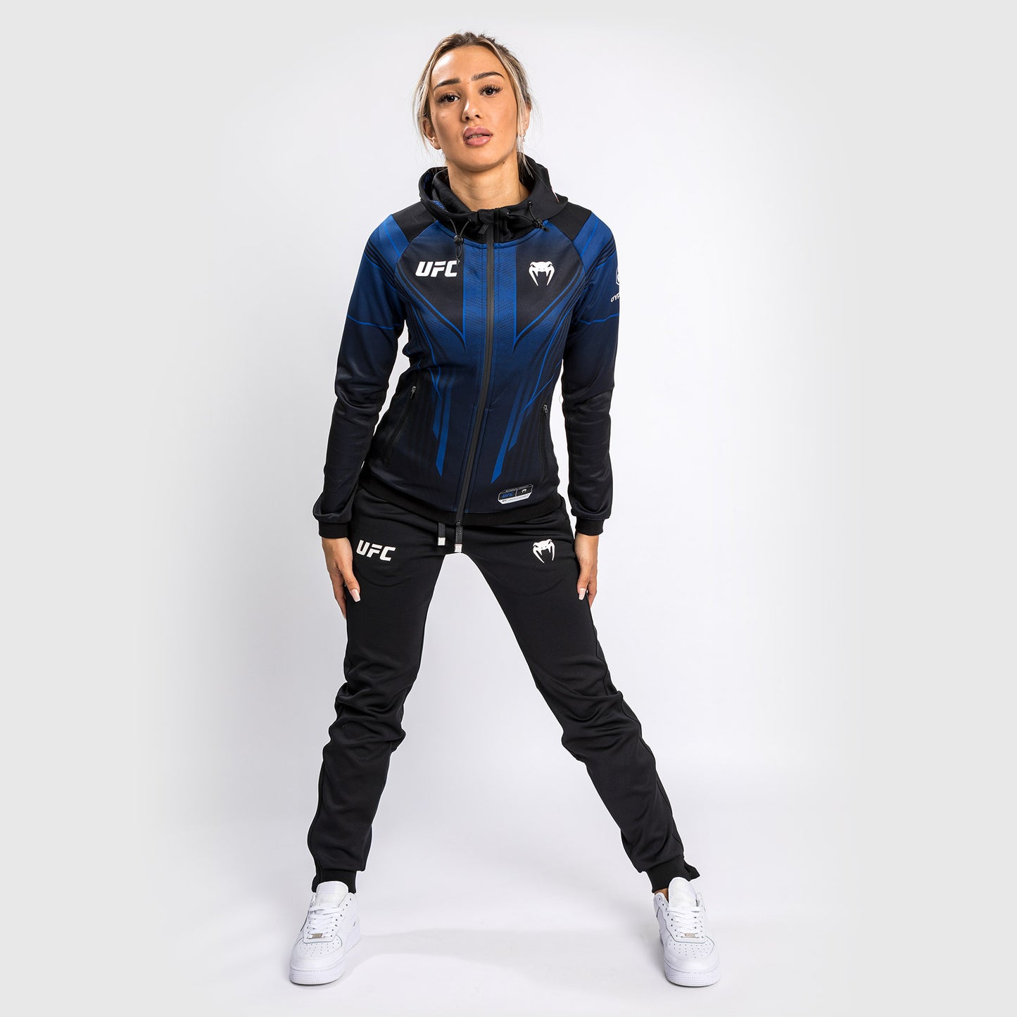 Ufc Authentic Fight Night 2.0 Kit By Venum 여성용 워크아웃 후디 – 미드나잇 에디션