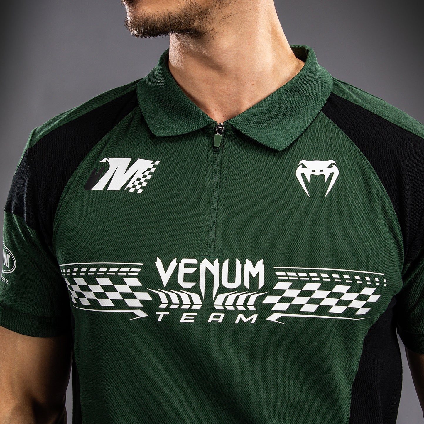 Venum Motorsport 코튼 폴로 – 딥 포레스트