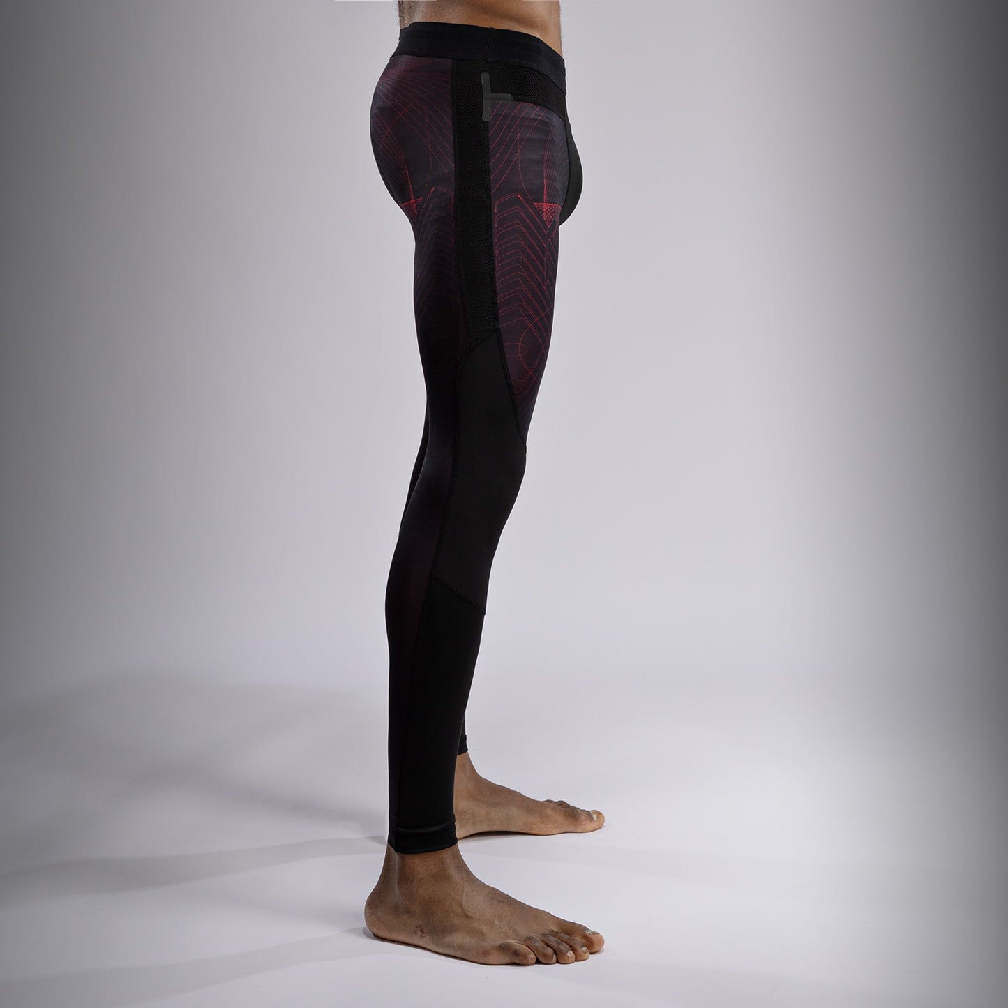 Venum G-Fit Air 남성용 스패츠 – 딥 블랙/파이어 레드