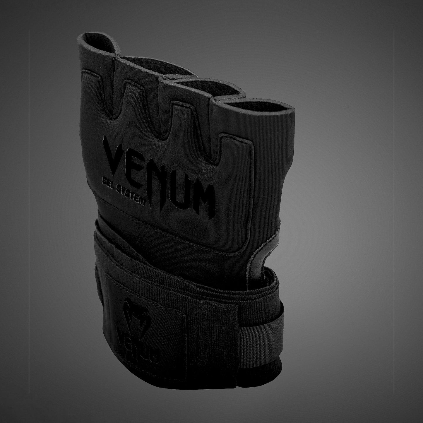 Venum Gel Kontact 퀵 랩 - 블랙/블랙