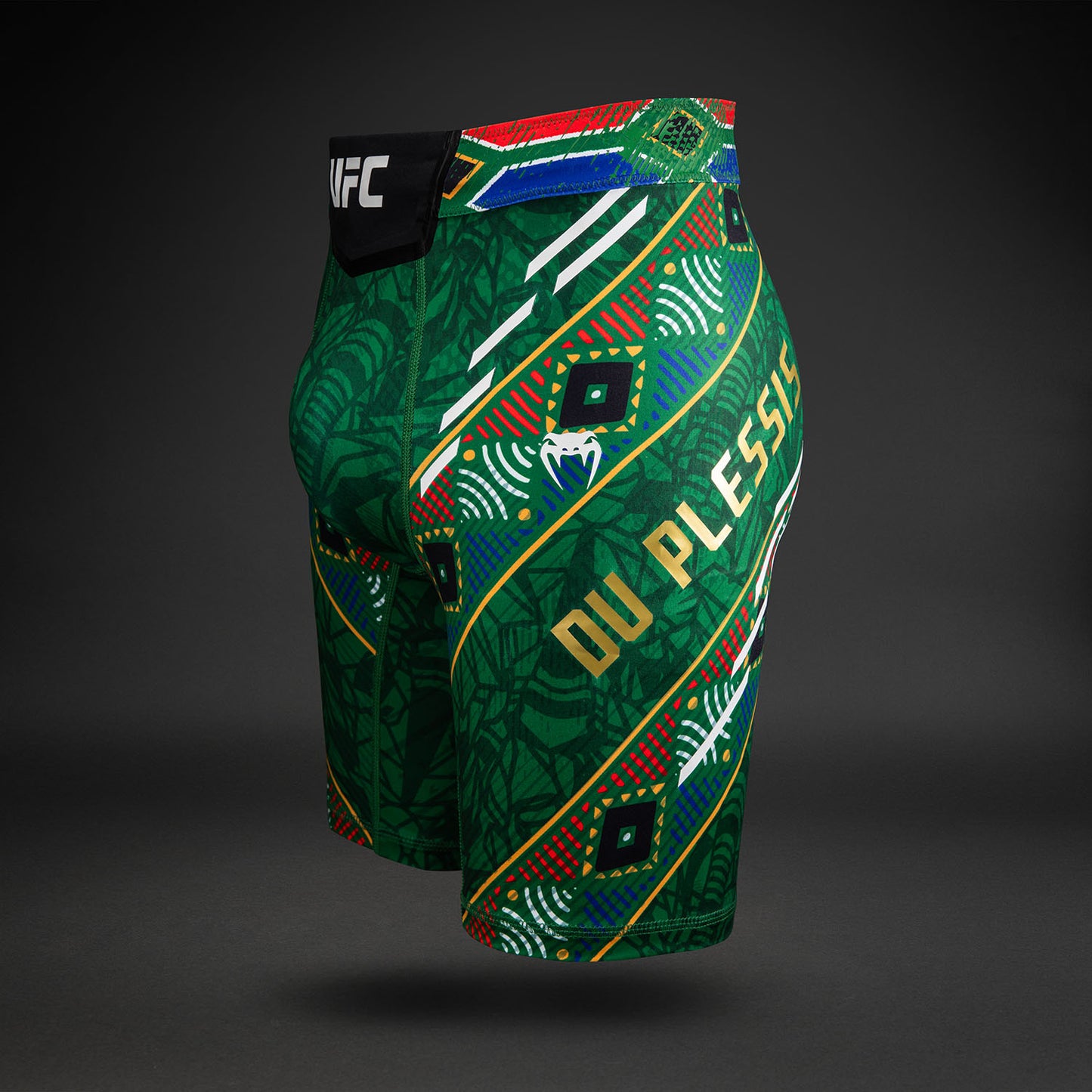 Men's UFC Unrivaled by Venum 그린 Dricus Du Plessis 발리 투도 쇼츠