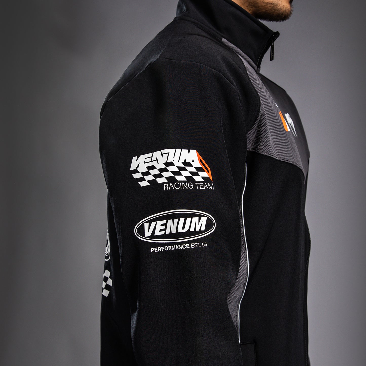 Venum Motorsport 소프트쉘 자켓 – 딥 블랙