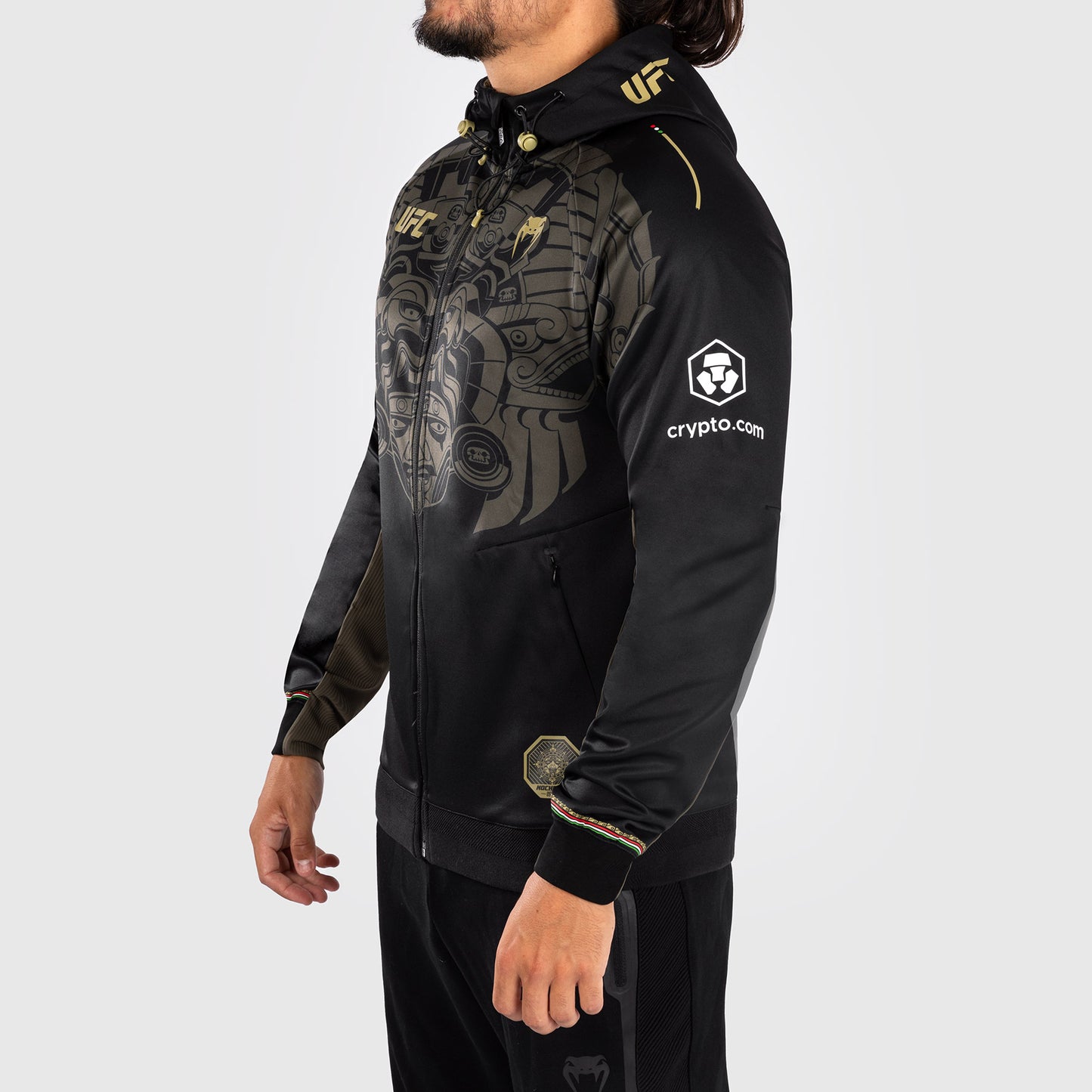 Noche UFC By Venum Authentic Fight Night 남성용 워크아웃 후디 – 블랙