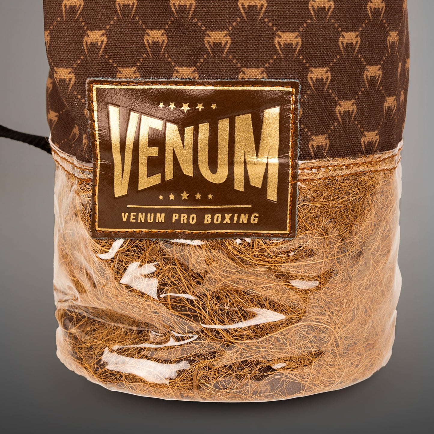 Venum Coco Monogram Pro 레이스업 복싱 글러브 – 그리즐리 브라운
